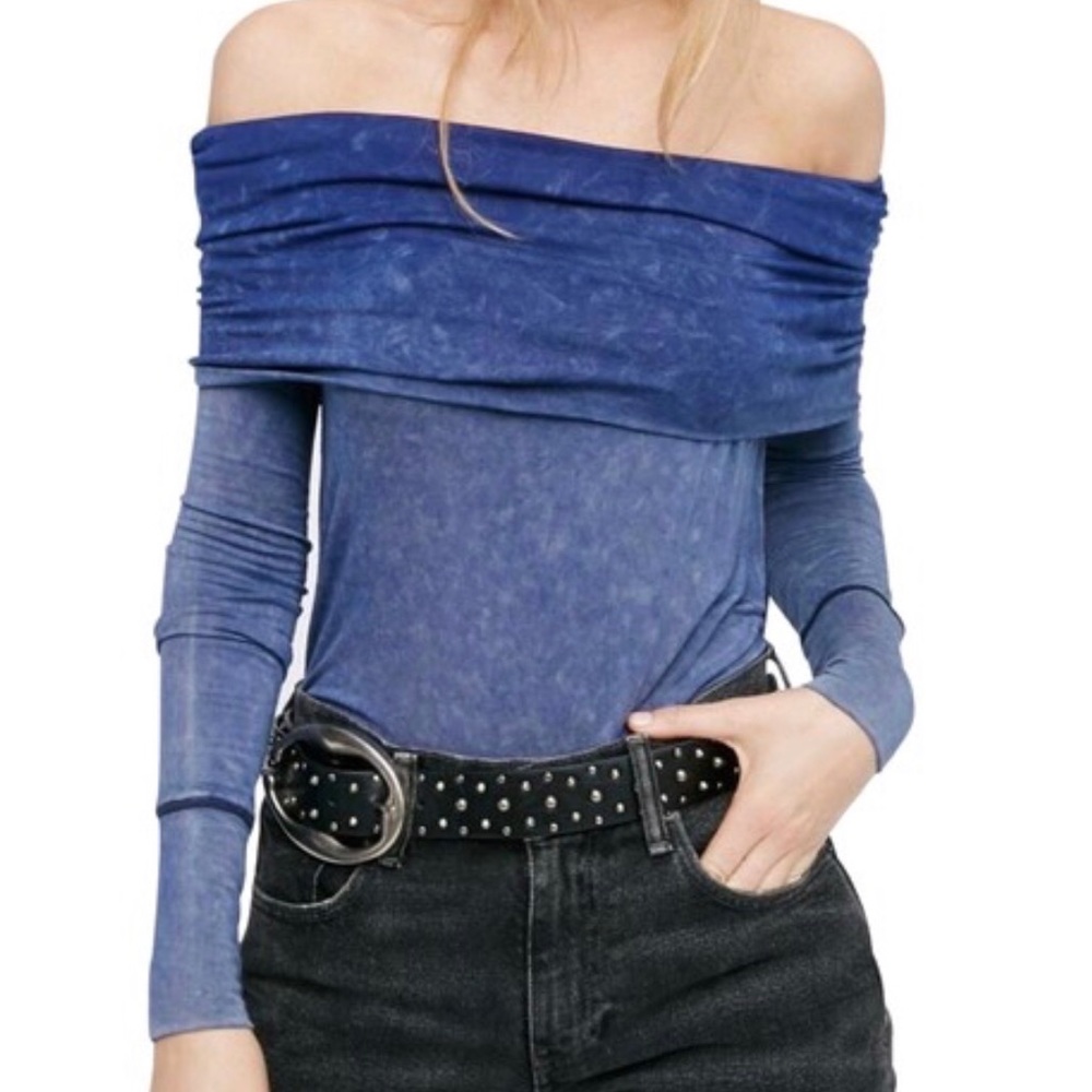 Free People Cowl Neck Blouse